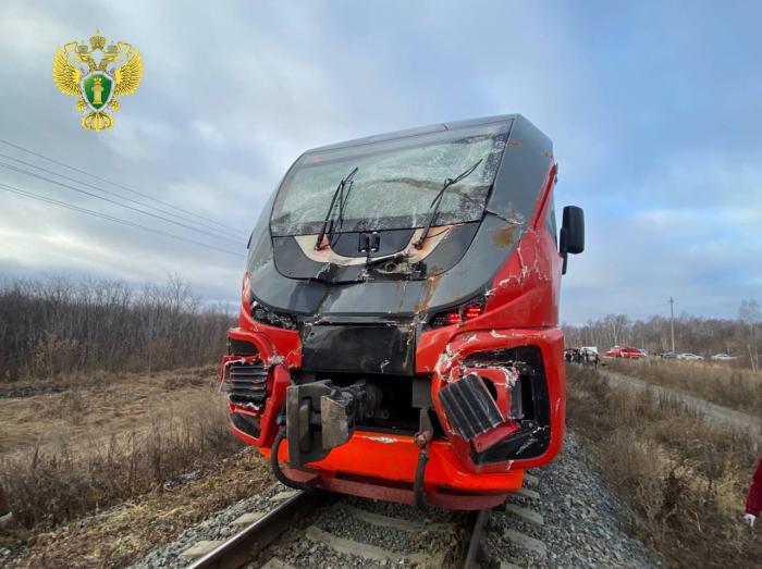 ДТП на железнодорожном переезде в Челябинской области: два человека госпитализированы